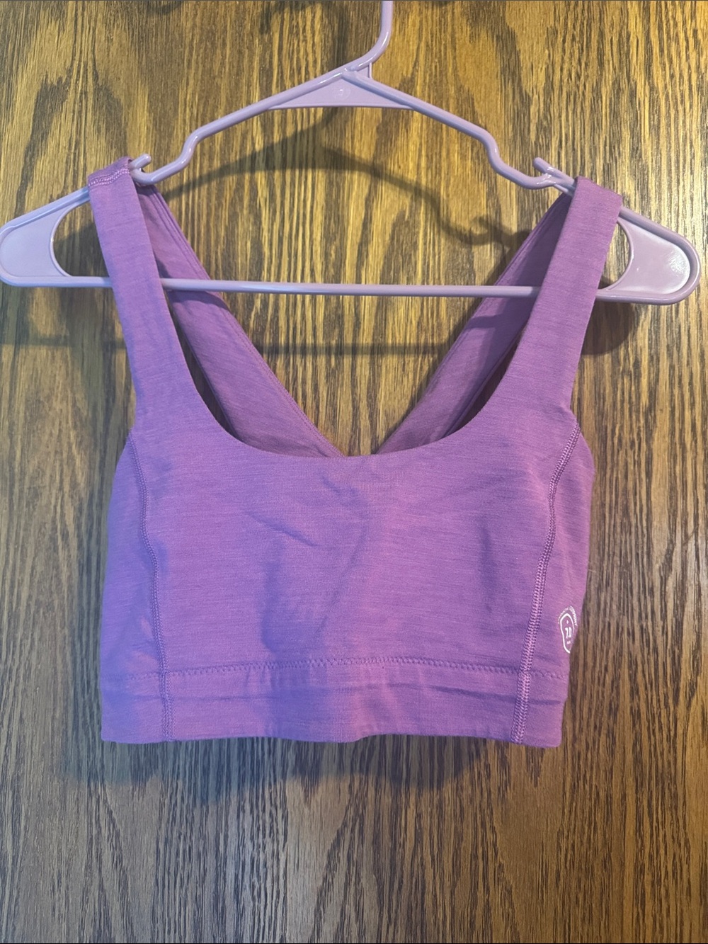 allbirds Lavender Scoop-Front Sports Bra